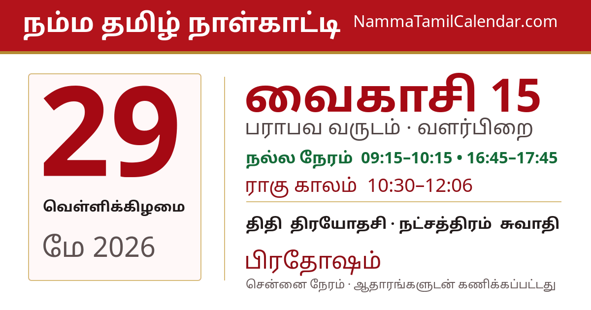 மே 29, 2026 சென்னை தமிழ் காலண்டர் பகிர்வு படம்