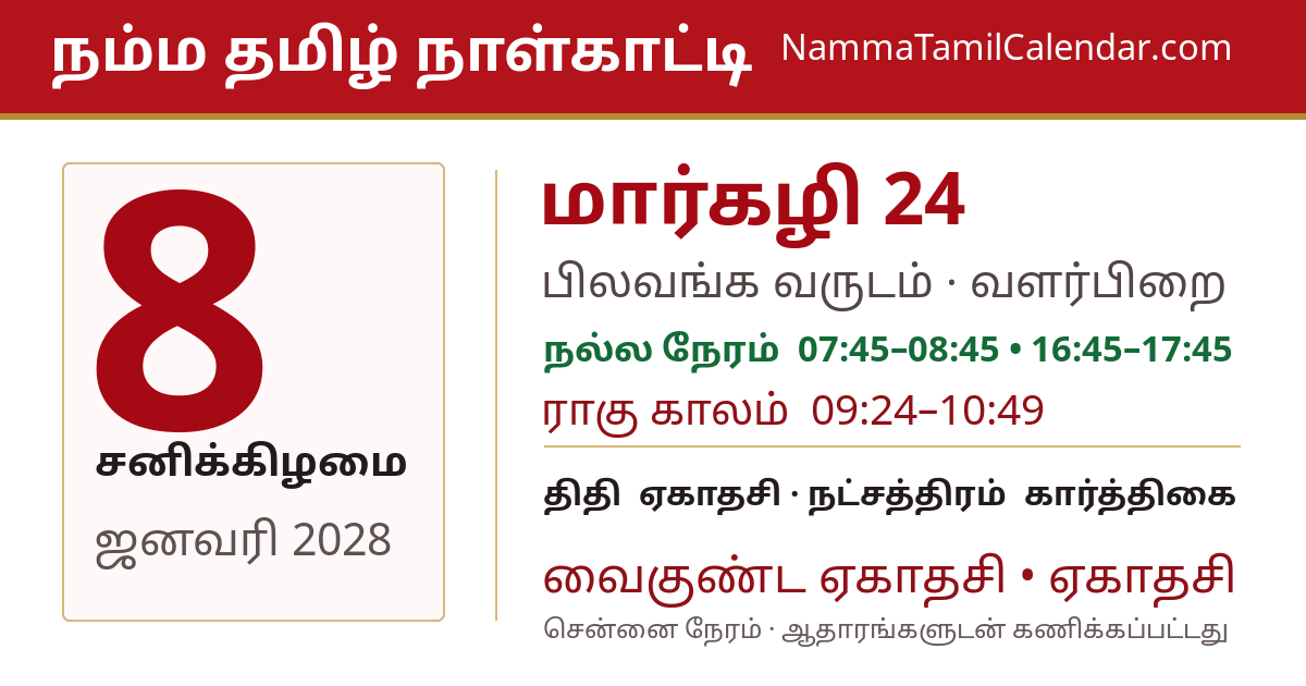 ஜனவரி 8, 2028 சென்னை தமிழ் காலண்டர் பகிர்வு படம்