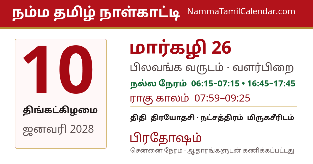 ஜனவரி 10, 2028 சென்னை தமிழ் காலண்டர் பகிர்வு படம்