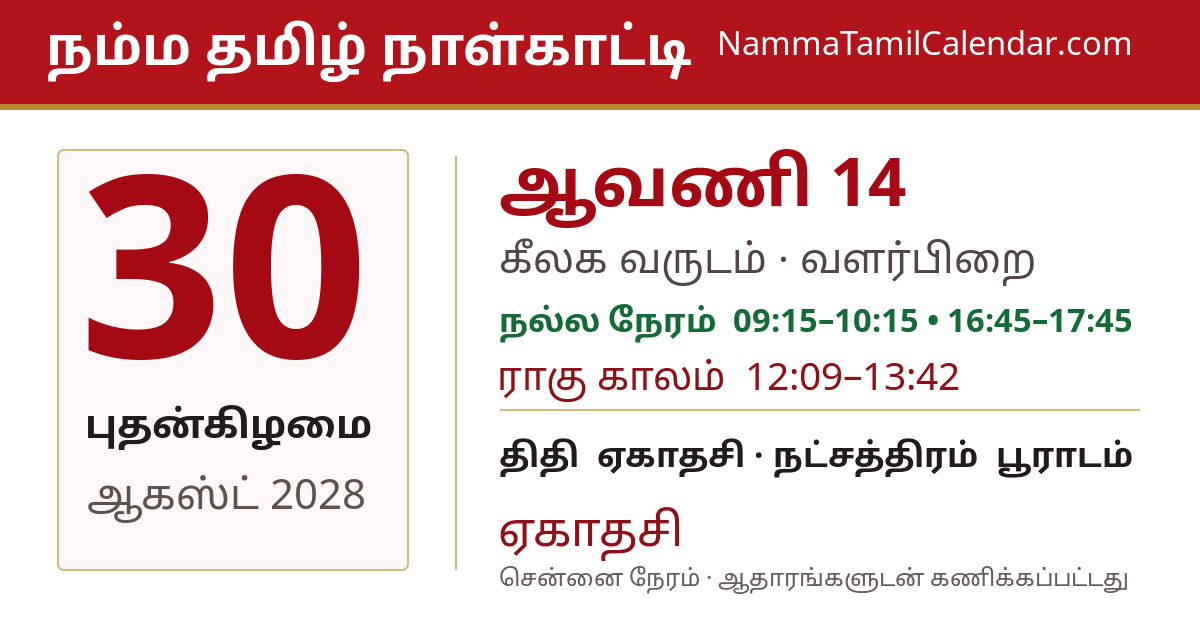 ஆகஸ்ட் 30, 2028 சென்னை தமிழ் காலண்டர் பகிர்வு படம்
