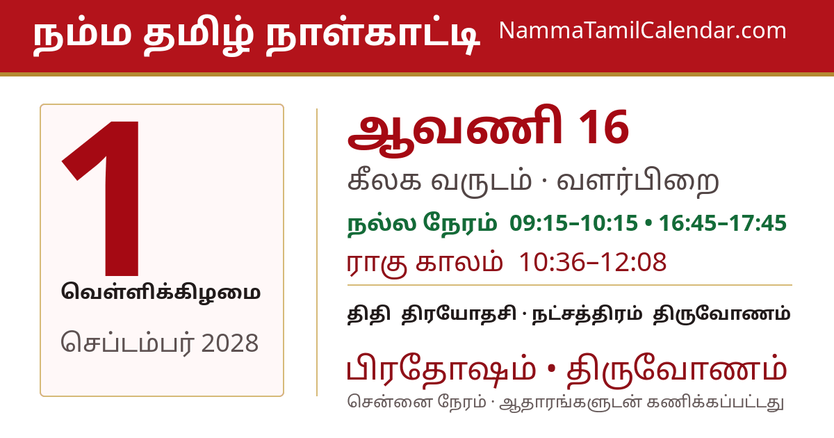 செப்டம்பர் 1, 2028 சென்னை தமிழ் காலண்டர் பகிர்வு படம்