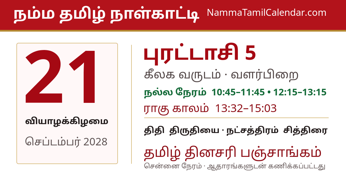 செப்டம்பர் 21, 2028 சென்னை தமிழ் காலண்டர் பகிர்வு படம்