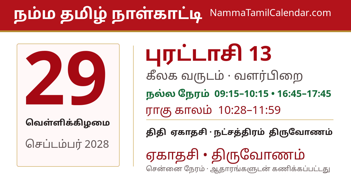 செப்டம்பர் 29, 2028 சென்னை தமிழ் காலண்டர் பகிர்வு படம்