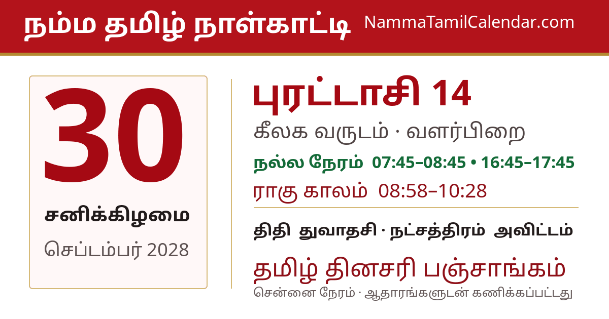 செப்டம்பர் 30, 2028 சென்னை தமிழ் காலண்டர் பகிர்வு படம்