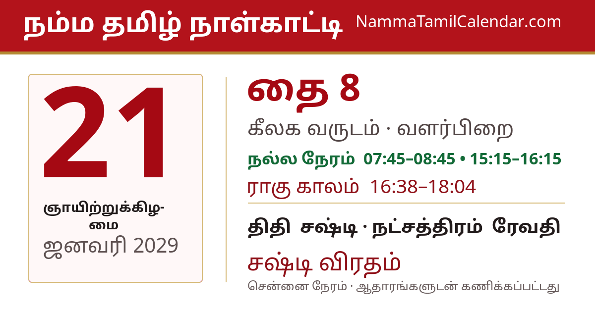 ஜனவரி 21, 2029 சென்னை தமிழ் காலண்டர் பகிர்வு படம்